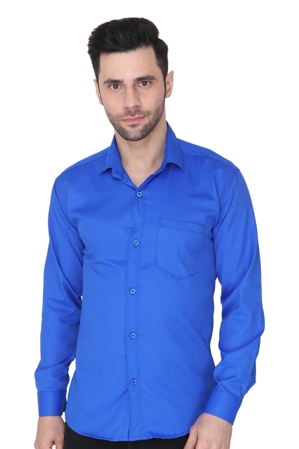 Men's Cotton Blend | Regular Fit | Solid Plain Colors | Formal Shirt | Full Sleeve