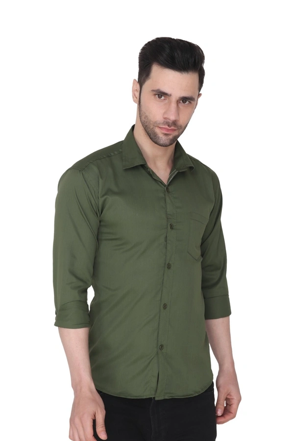 Men's Cotton Blend | Regular Fit | Solid Plain Colors | Formal Shirt | Full Sleeve