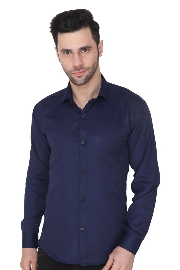 Men's Cotton Blend | Regular Fit | Solid Plain Colors | Formal Shirt | Full Sleeve