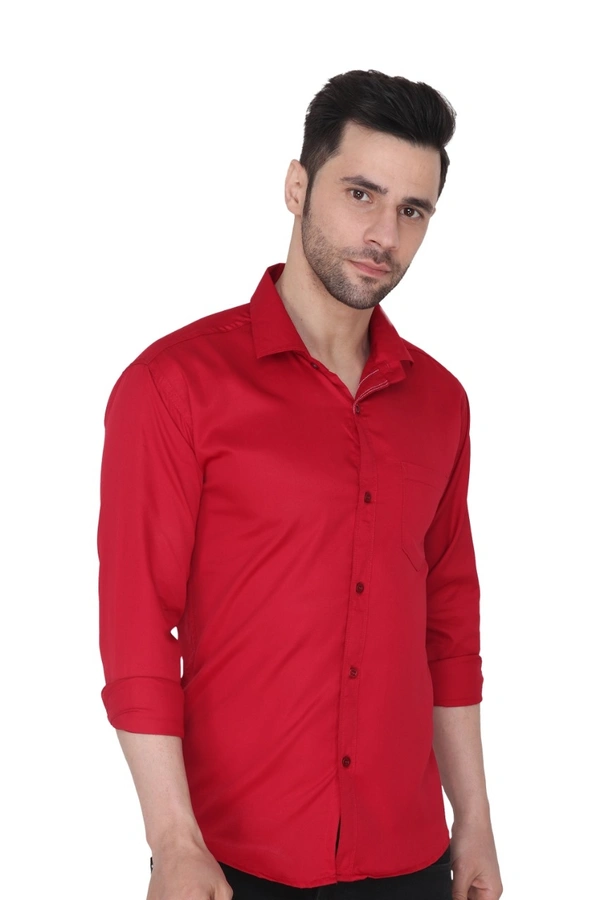 Men's Cotton Blend | Regular Fit | Solid Plain Colors | Formal Shirt | Full Sleeve