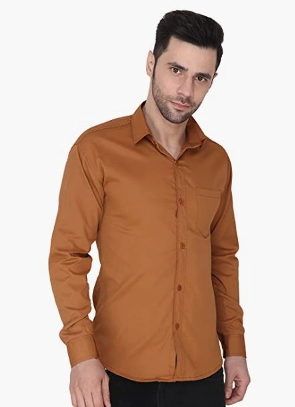 Men's Cotton Blend | Regular Fit | Solid Plain Colors | Formal Shirt | Full Sleeve