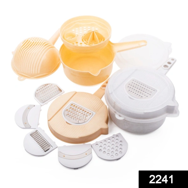 2241 Multipurpose 12 in 1 Vegetable and Fruit Chopper Cutter Grater Slicer