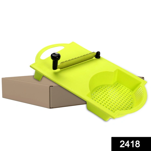 2418 Plastic and Metal Cut n Wash Chopping Board with Knife Cut-N-Wash