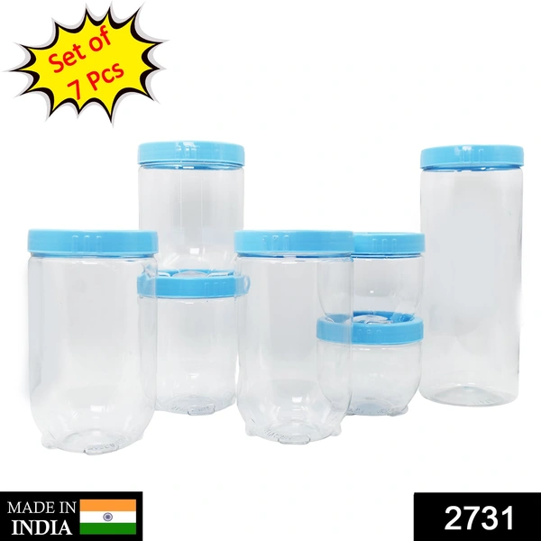 2731 7 Pc Storage Container used to store food stuffs and items and many more things for further use purposes and all and it used in several kind of places like household and etc.