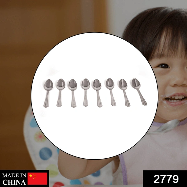 2779 (set of 8pc) small tea spoon Set for Tea, Coffee, Sugar & Spices, Small Spoons
