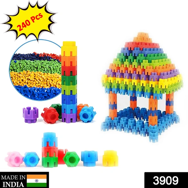 3909 240 Pc Hexa Blocks Toy used in all kinds of household and official places specially for kids and children for their playing and enjoying purposes.