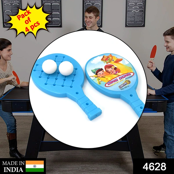 4628 Racket Set with Ball for Kids Plastic Table Tennis Set for Kids