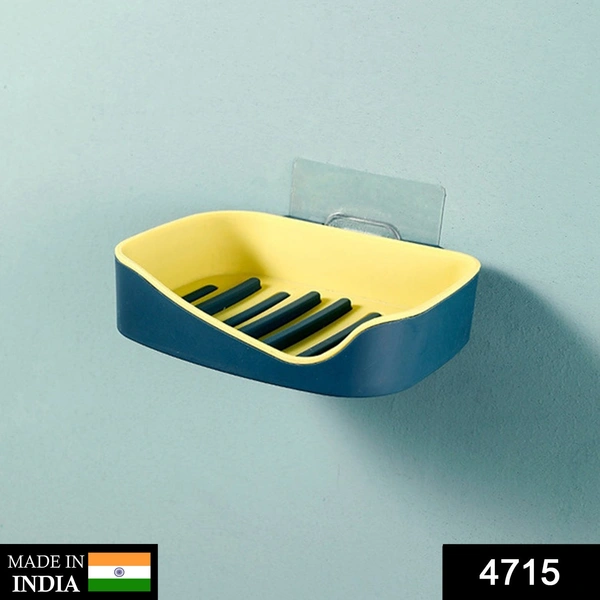 4715 Multipurpose Sticker Wall Mounted Plastic Soap Holder & Dispenser