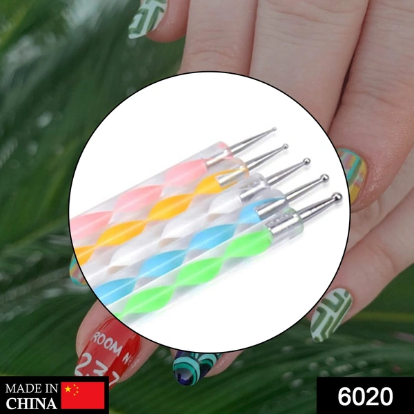 6020 Nail Art Point Pen and Set Used by Womens and Ladies for Their Fashion Purposes.