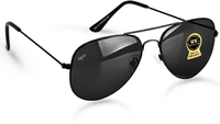 PIRASO Aviator Sunglasses - BLACK , Small, Medium