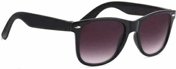 SRPM Wayfarer Sunglasses - Black+ Brown , Medium