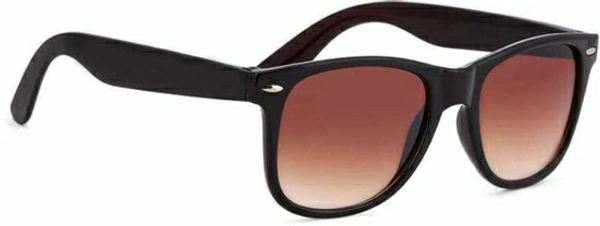 SRPM Wayfarer Sunglasses - Black+ Brown , Medium