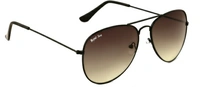 ROYAL SON Aviator Sunglasses - Brown