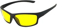 Lee Topper Wrap-around Sunglasses - Free Size, Yellow + Black + Brown