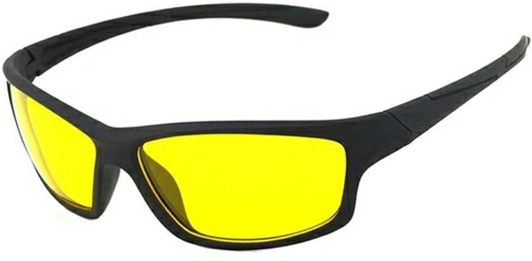 Lee Topper Wrap-around Sunglasses - Free Size, Yellow + Black + Brown