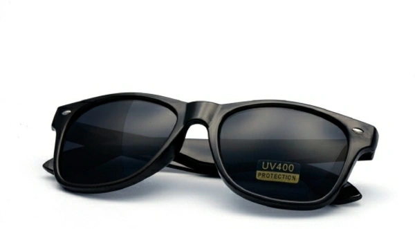 DEIXELS Aviator, Wayfarer Sunglasses - Black, Free