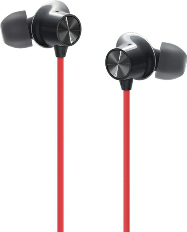 OnePlus Bullets Wireless Z Bass Edition Bluetooth Headset Black - Red, Free