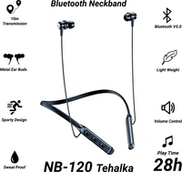 Bluetooth Neckband Bluetooth Headset  - Black, Free
