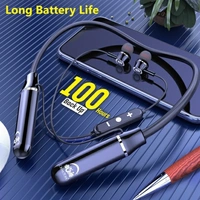 U&I Bigger 100hrs Battery Backup Wireless Neckband Bluetooth Headset - Black, Free