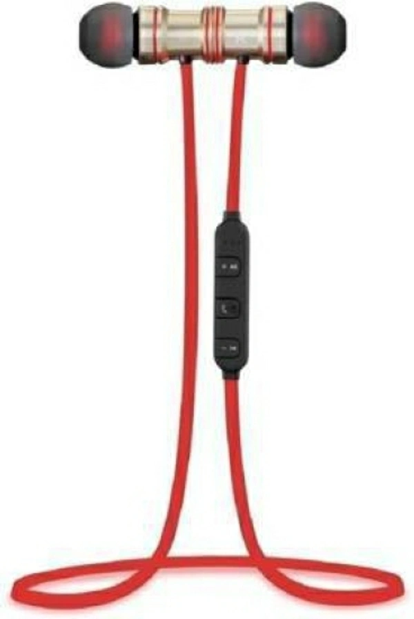 Magnet Red & K1 White Bluetooth Pack of 2 Bluetooth Headset Bluetooth Headset - Red + White, Free 