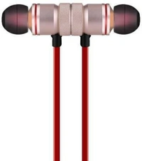 Magnet Red & K1 White Bluetooth Pack of 2 Bluetooth Headset Bluetooth Headset - Red + White, Free 
