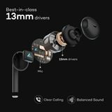 Boult Audio AirBass Xpods TWS Earbuds with 20H Playtime Bluetooth Headset - Free, Black