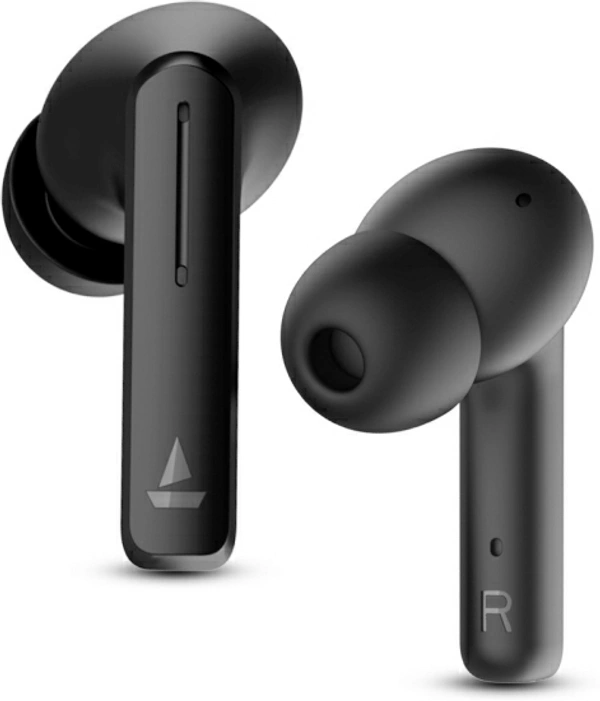 boAt Airdopes 601 ANC with Swipe Controls and 28 Hours Playtime Bluetooth Headset - Black, Free