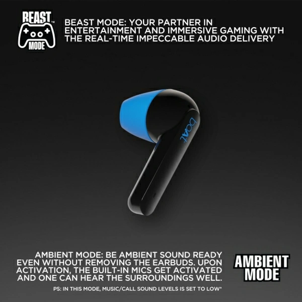 boAt Airdopes 461 Bluetooth Headset - Blue, Free