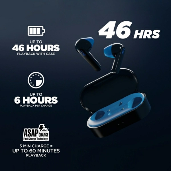 boAt Airdopes 461 Bluetooth Headset - Blue, Free
