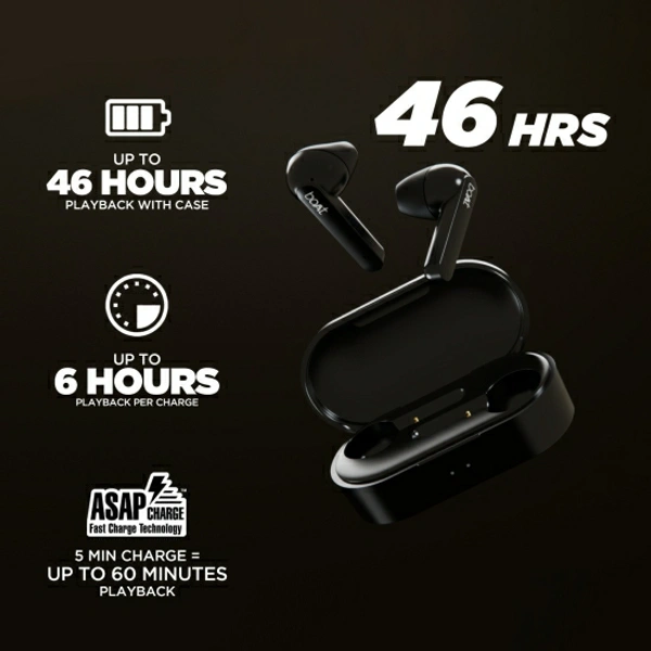 boAt Airdopes 461 Bluetooth Headset - Black, Free