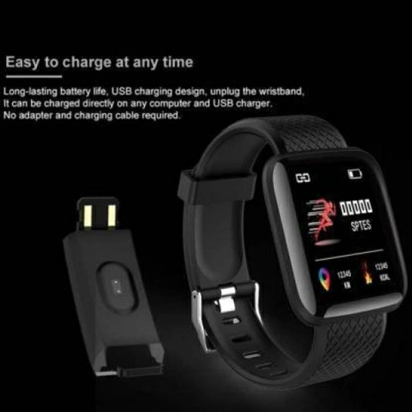 Attrix id116 Smartwatch  - Black, 20