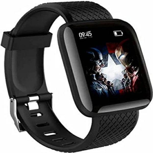 ENMORA 4_116 SMART BLACK BLUETOOTH SMART WATCH  - Black, 20