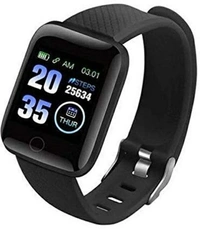 ENMORA 4_116 SMART BLACK BLUETOOTH SMART WATCH  - Black, 20