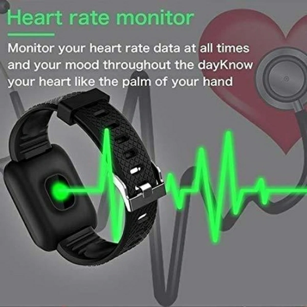 ENMORA 4_116 SMART BLACK BLUETOOTH SMART WATCH  - Black, 20