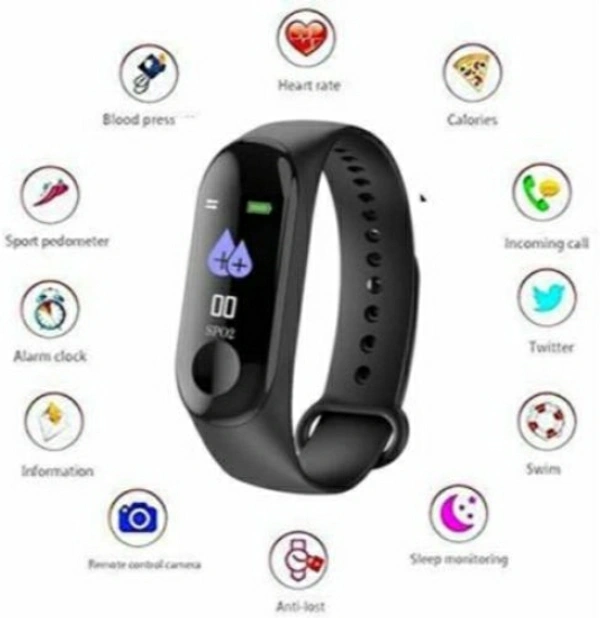 START BUY QAB_219M M3 Smart Band Smart watch - Black , Free