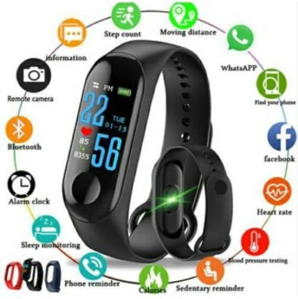 START BUY QAB_219M M3 Smart Band Smart watch - Black , Free