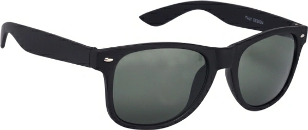 CASADO Combo Set of Wayfarer Sunglass and Elegant Watch with Premium Gift Box Packaging - Black, Free