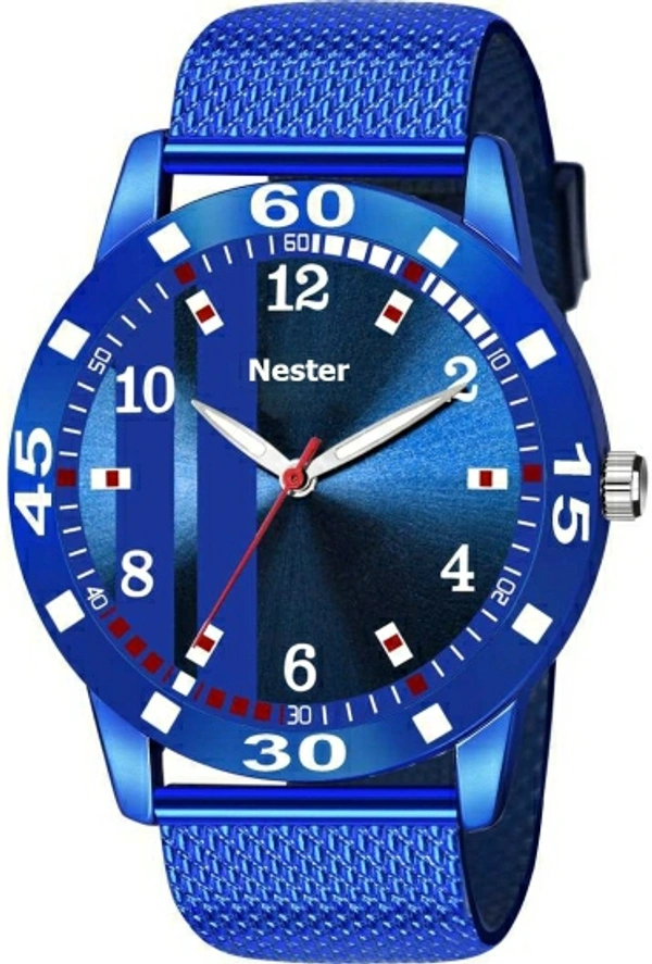 NESTER Analog Watch  - For Men - Blue, Free