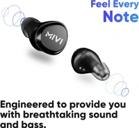 Mivi DuoPods M20 True Wireless Bluetooth Headset - Black, Free