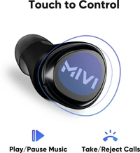 Mivi DuoPods M20 True Wireless Bluetooth Headset - Black, Free