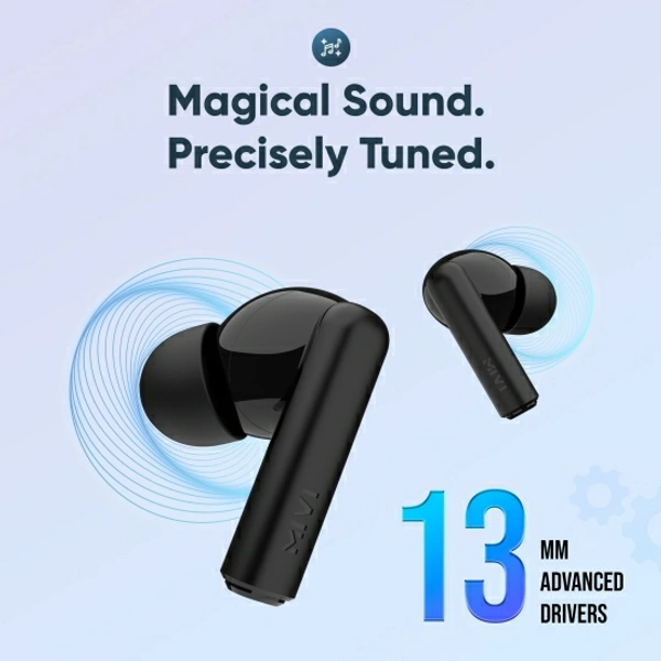 Mivi Duopods F30 with 42 hours battery Fast Charging TWS Bluetooth Headset - Black, Free, 202215, 4.7★