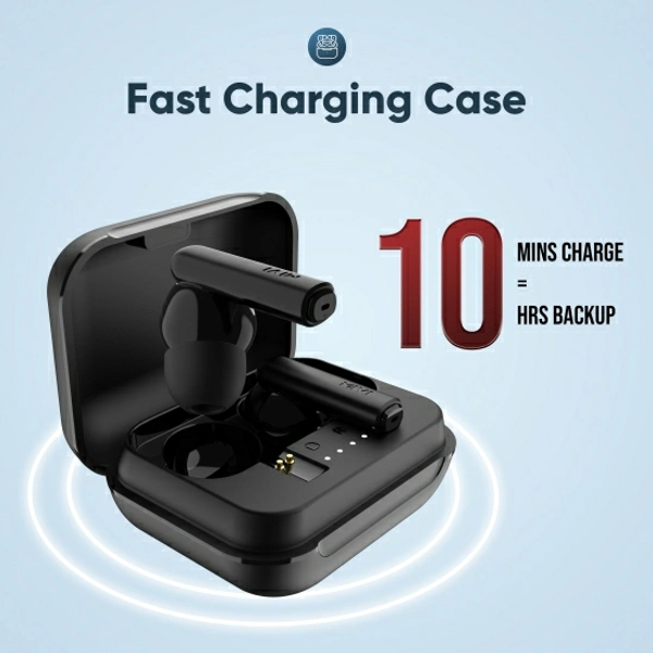Mivi Duopods F30 with 42 hours battery Fast Charging TWS Bluetooth Headset - Black, Free, 202215, 4.7★