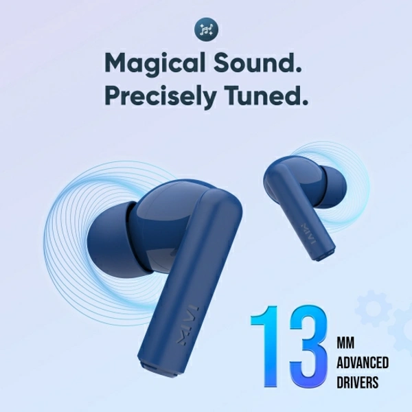 Mivi Duopods F30 with 42 hours battery Fast Charging TWS Bluetooth Headset - Blue, Free, 202214, 4.4★