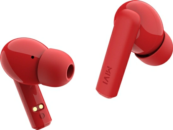 Mivi Duopods F30 with 42 hours battery Fast Charging TWS Bluetooth Headset - Red, Free, 202213, 4.5★