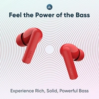 Mivi Duopods F30 with 42 hours battery Fast Charging TWS Bluetooth Headset - Red, Free, 202213, 4.5★