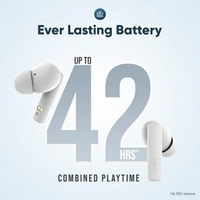 Mivi Duopods F30 with 42 hours battery Fast Charging TWS Bluetooth Headset - White, Free, 202212, 4.6★
