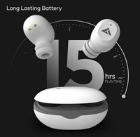 Boult Audio AirBass Combuds Bluetooth Headset - White, Free