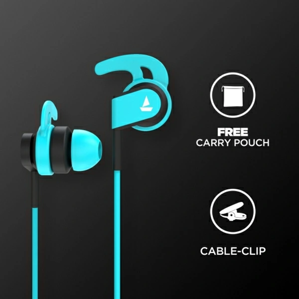 boAt Bassheads Wired Headset - Blue, Free, 202219, 4.3★