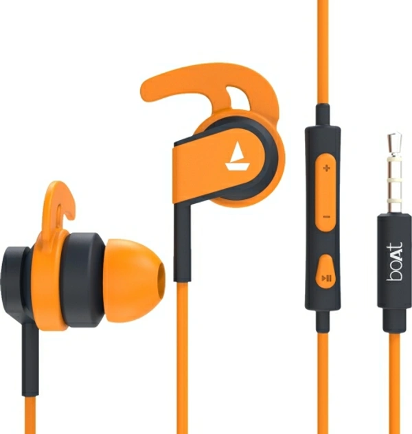 boAt Bassheads Wired Headset - Orange, Free, 2022110, 4.3★