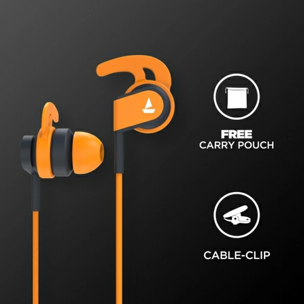 boAt Bassheads Wired Headset - Orange, Free, 2022110, 4.3★
